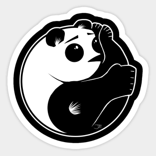 Cannonball Panda / Yin and Yang Panda Sticker